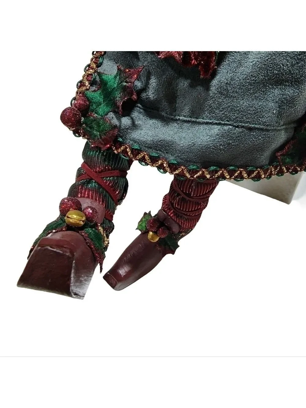 Santa's Helper Head toy maker Elf posable figure 19